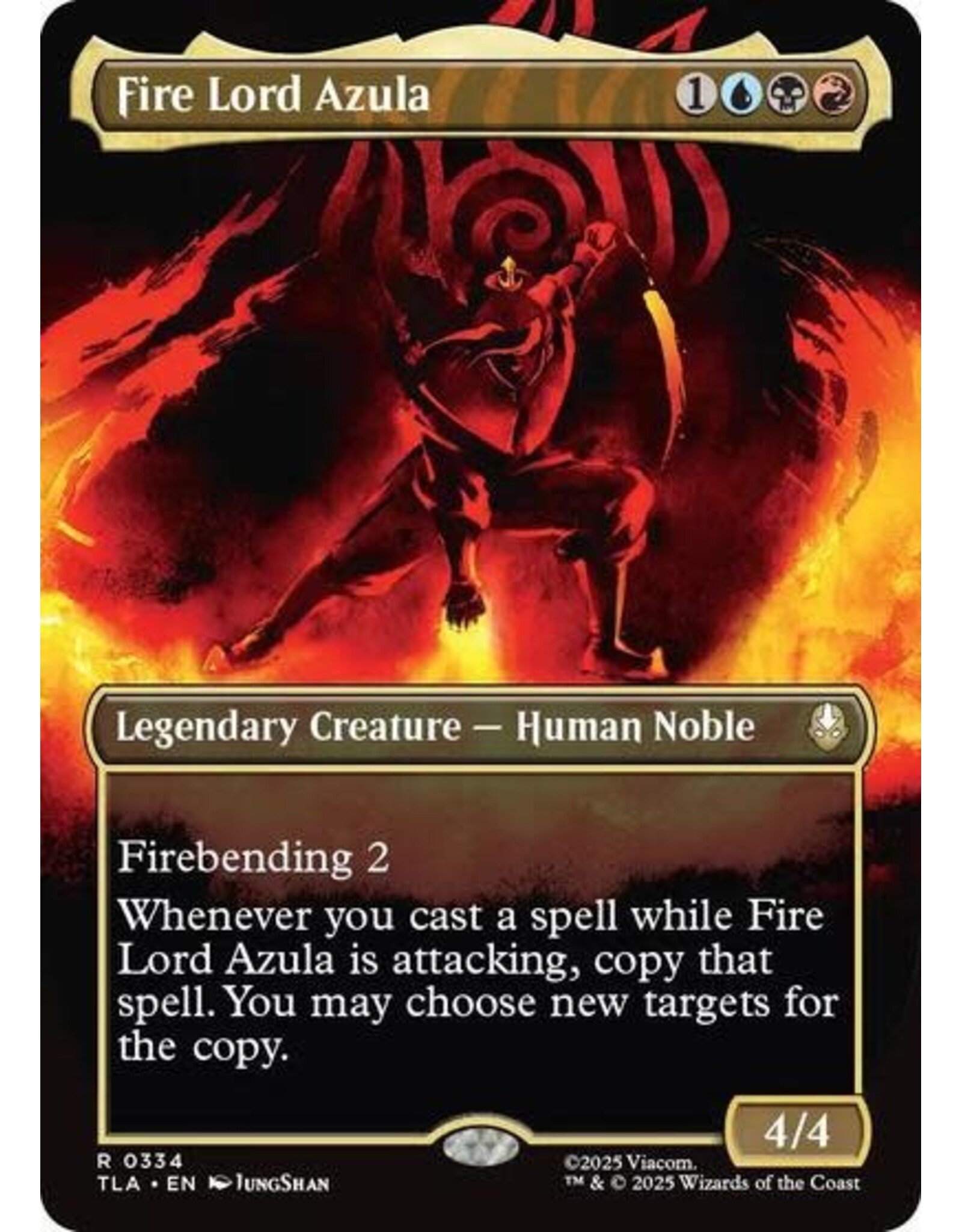 Fire Lord Azula (0334) (Borderless) (Foil, R)