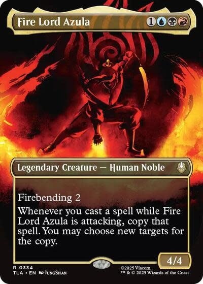 Fire Lord Azula (0334) (Borderless) (Foil, R)