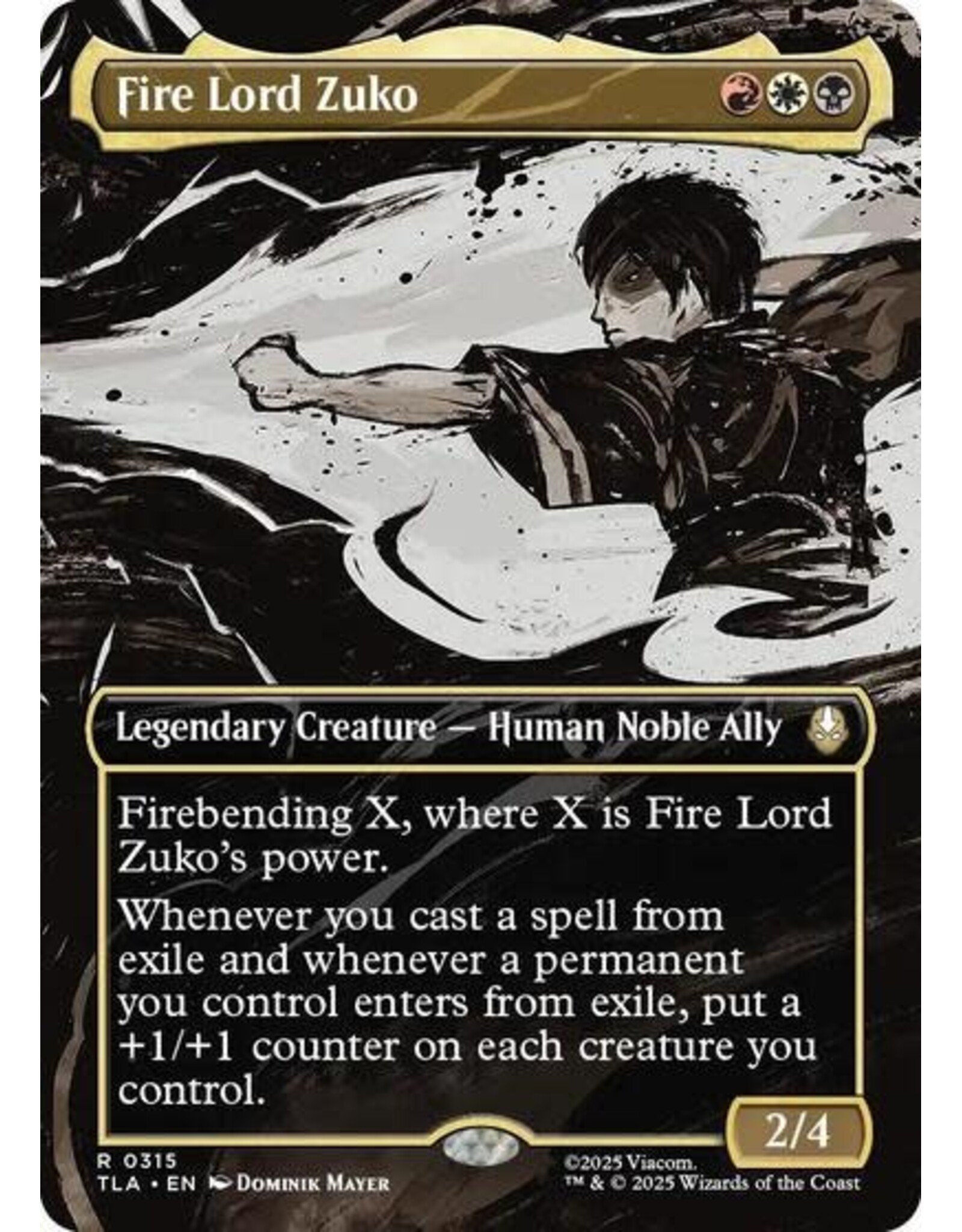 Fire Lord Zuko (Borderless) - 315 (Normal, R)
