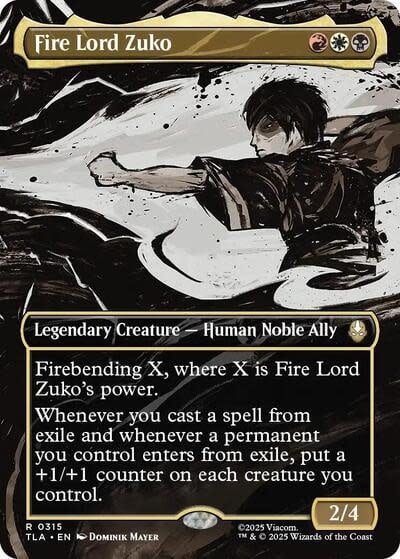 Fire Lord Zuko (Borderless) - 315 (Normal, R)