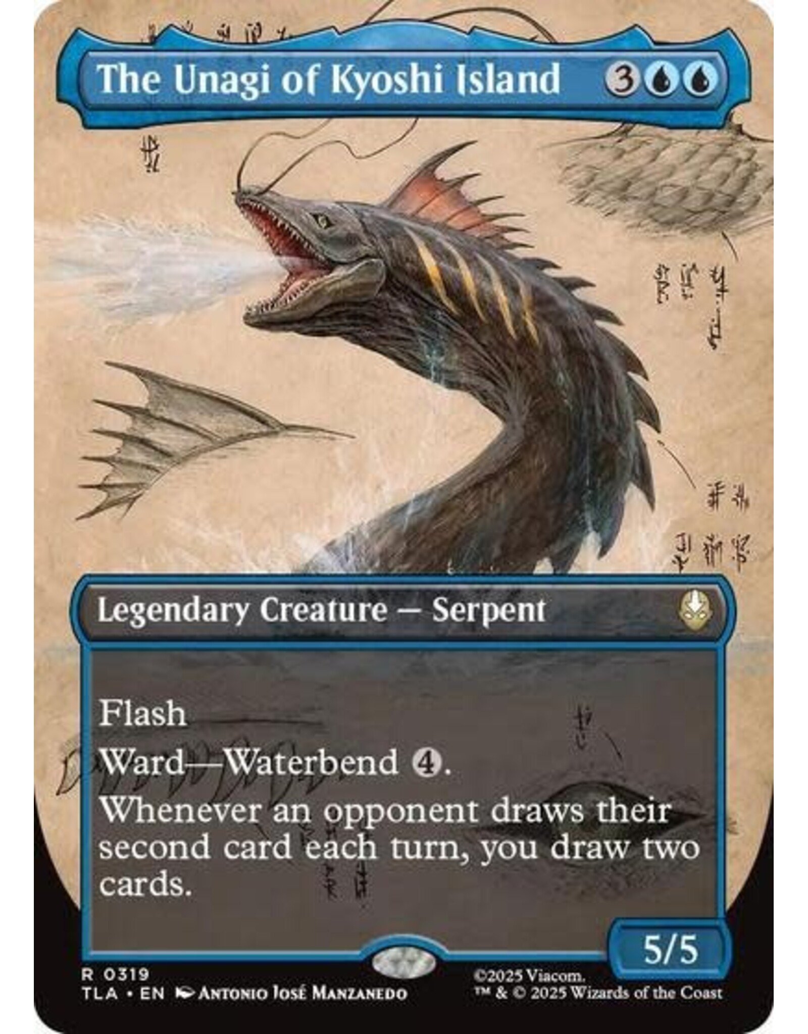 The Unagi of Kyoshi Island (Borderless) - 319 (Foil, R)