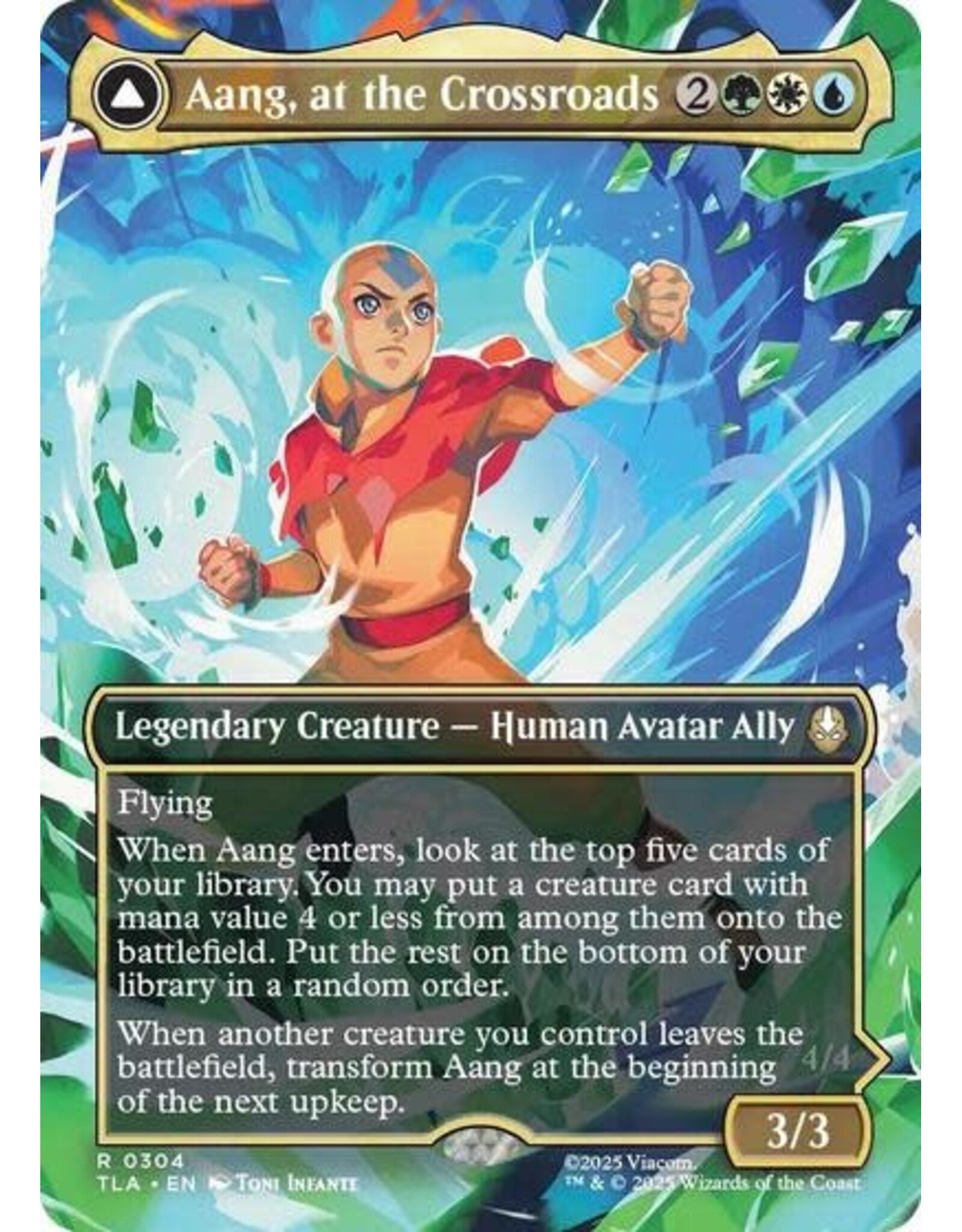 Aang, at the Crossroads (Borderless) - 304 (Normal, R)