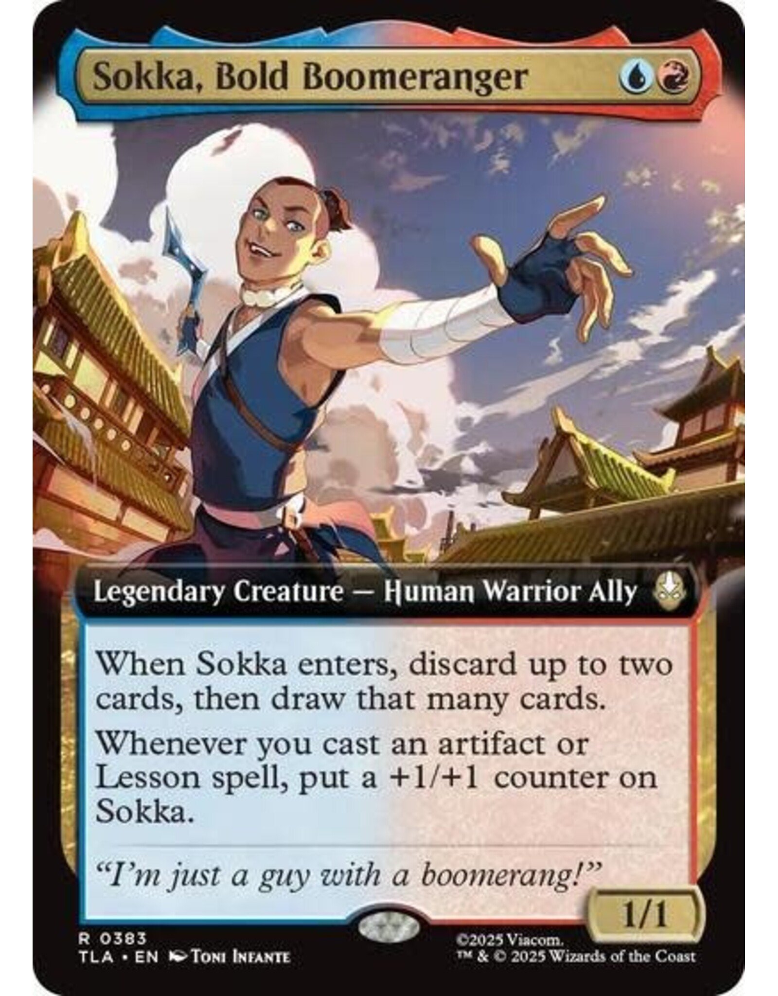 Sokka, Bold Boomeranger (Extended Art) - 383 (Foil, R)