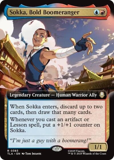Sokka, Bold Boomeranger (Extended Art) - 383 (Foil, R)