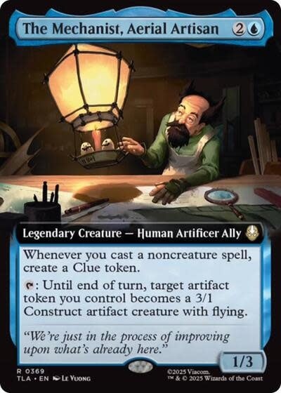 The Mechanist, Aerial Artisan (Extended Art) - 369 (Foil, R)