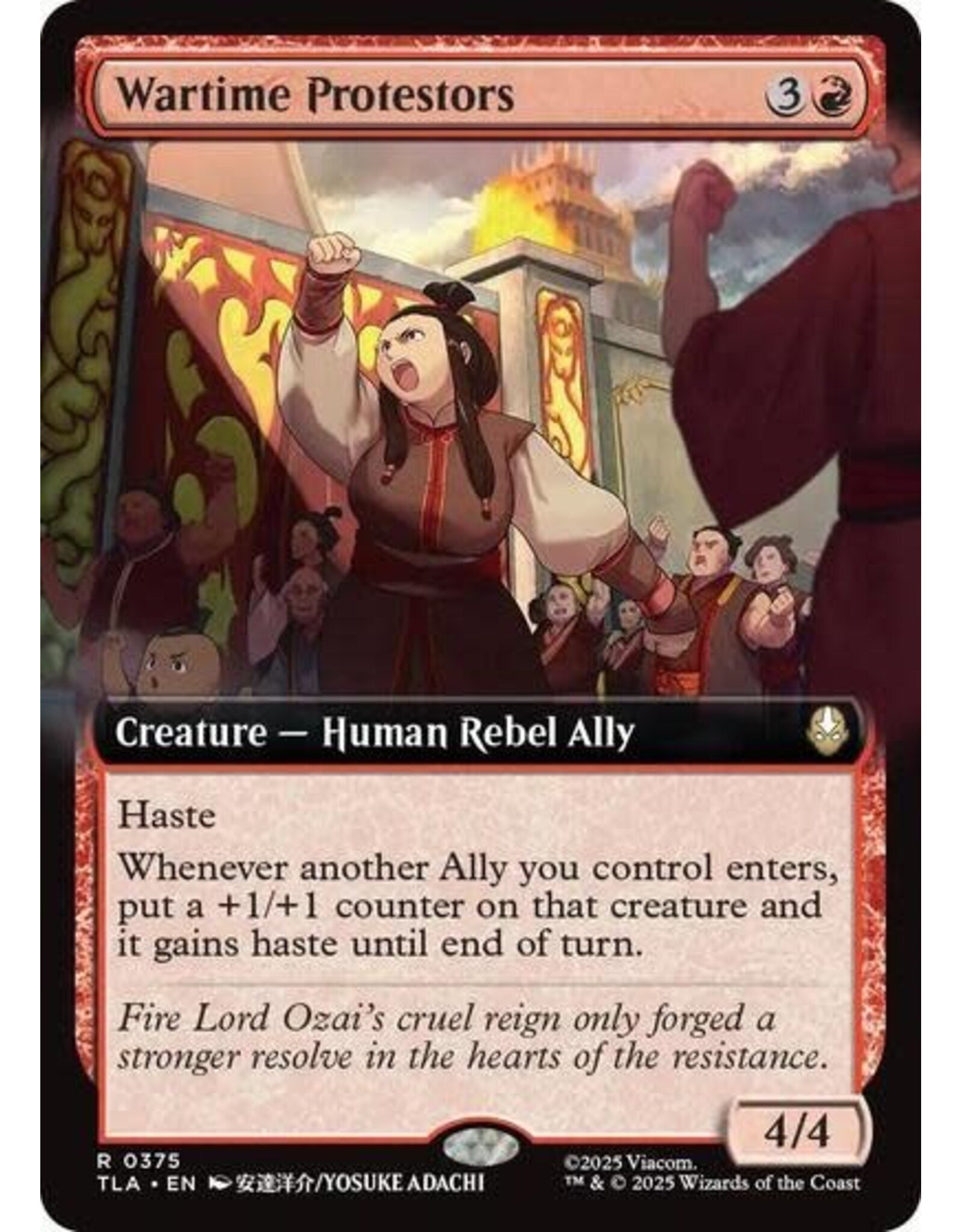 Wartime Protestors (Extended Art) - 375 (Normal, R)