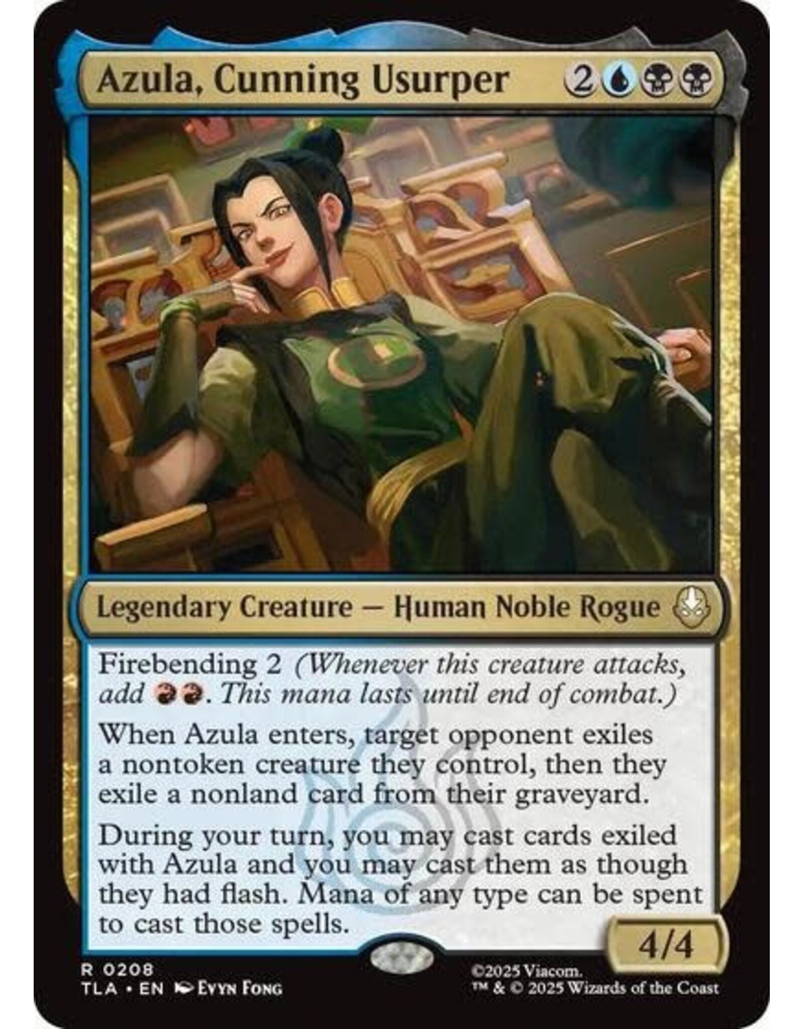 Azula, Cunning Usurper - 208 (Foil, R)
