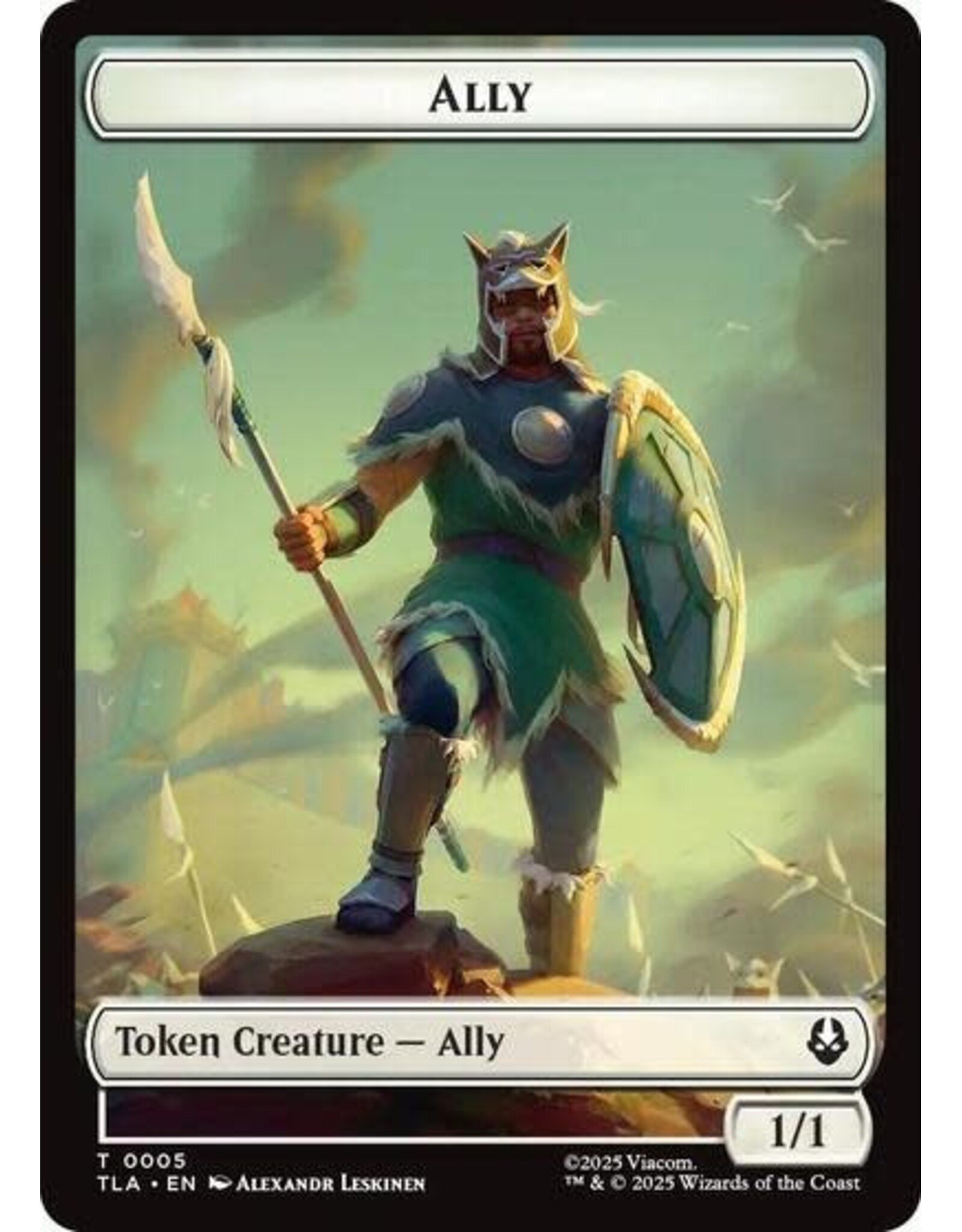 Ally (0005) // Clue (0014) Double-Sided Token - 5 // 14 (Foil, T)