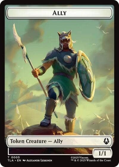 Ally (0005) // Clue (0014) Double-Sided Token - 5 // 14 (Foil, T)
