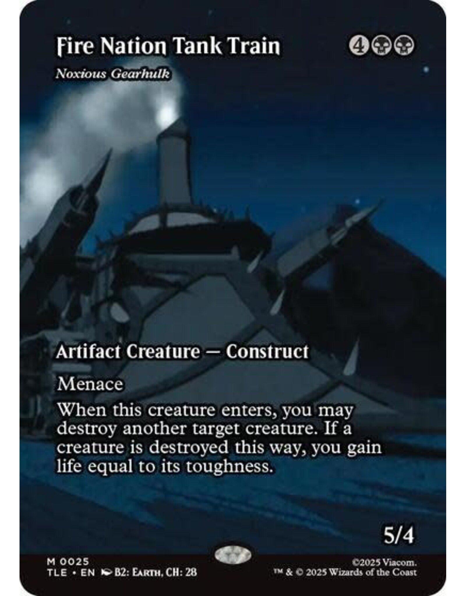 Fire Nation Tank Train - Noxious Gearhulk (Borderless) - 25 (Normal, M)