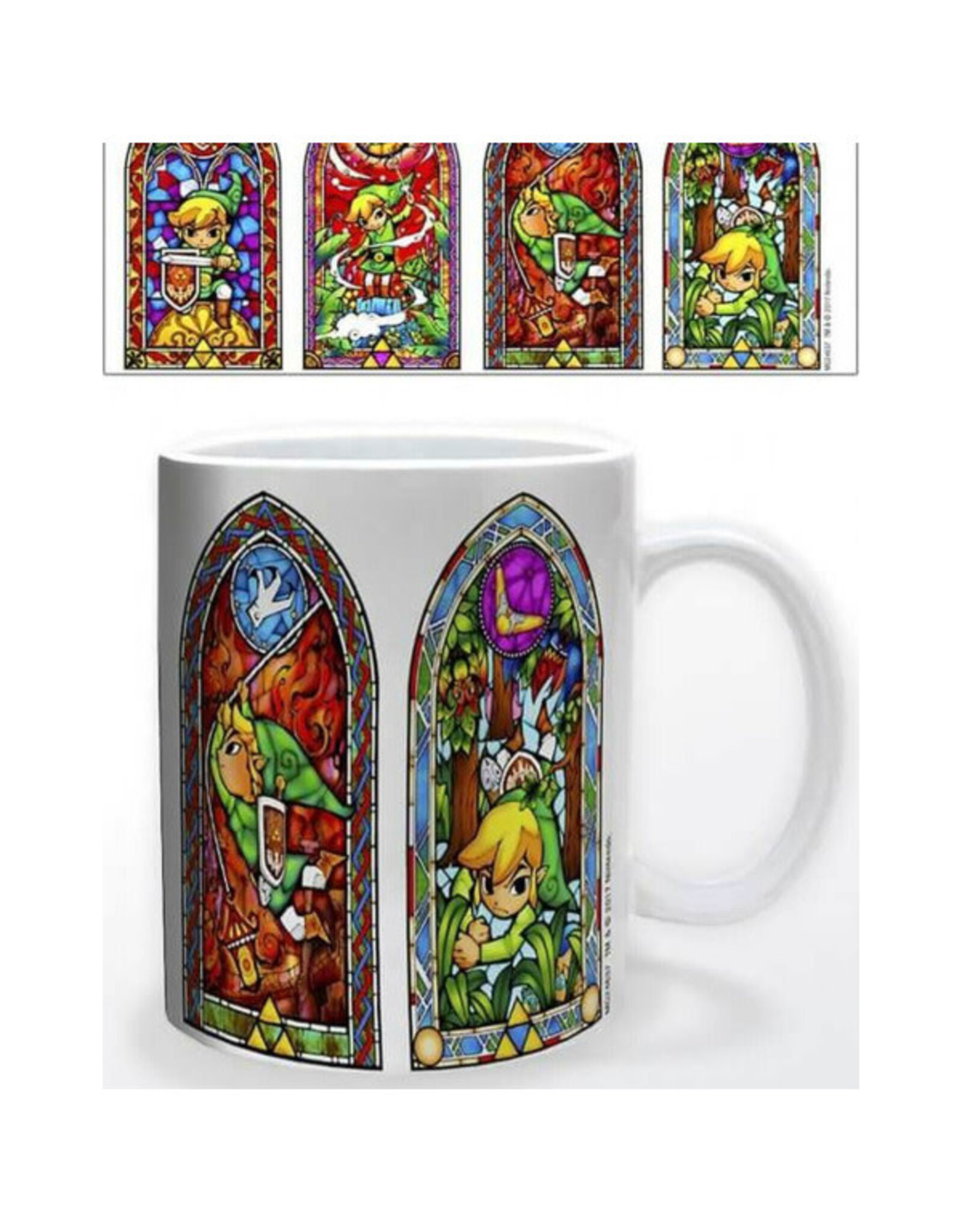 Pyramid America Legend Of Zelda : Wind Waker Stained Glass Ceramic Mug 11oz