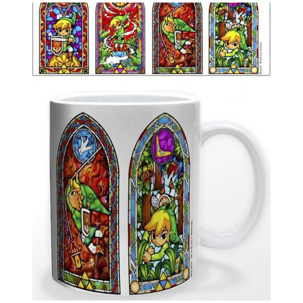Pyramid America Legend Of Zelda : Wind Waker Stained Glass Ceramic Mug 11oz