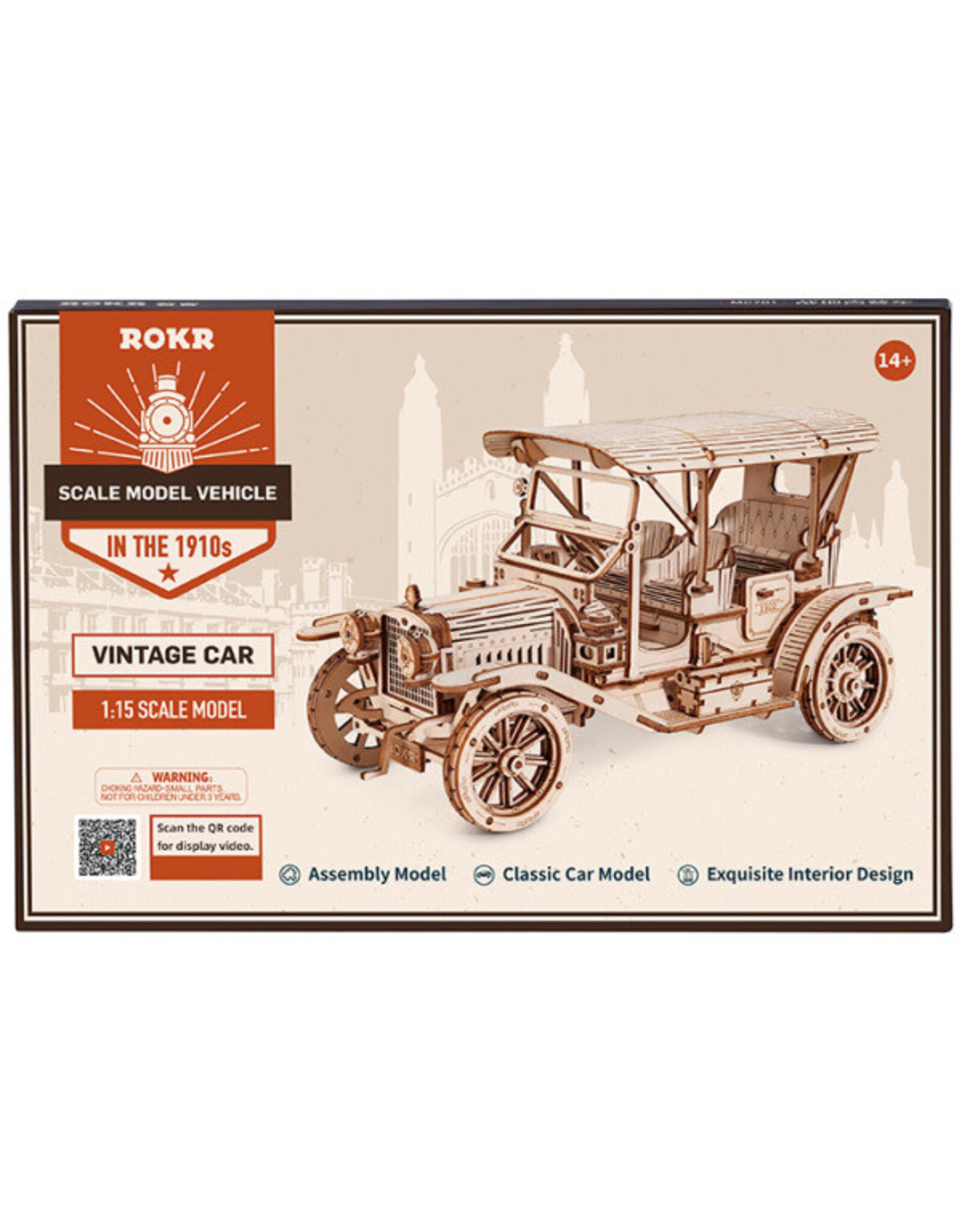 ROKR Scale Model Vehicles - Car Wooden DIY Model Kit