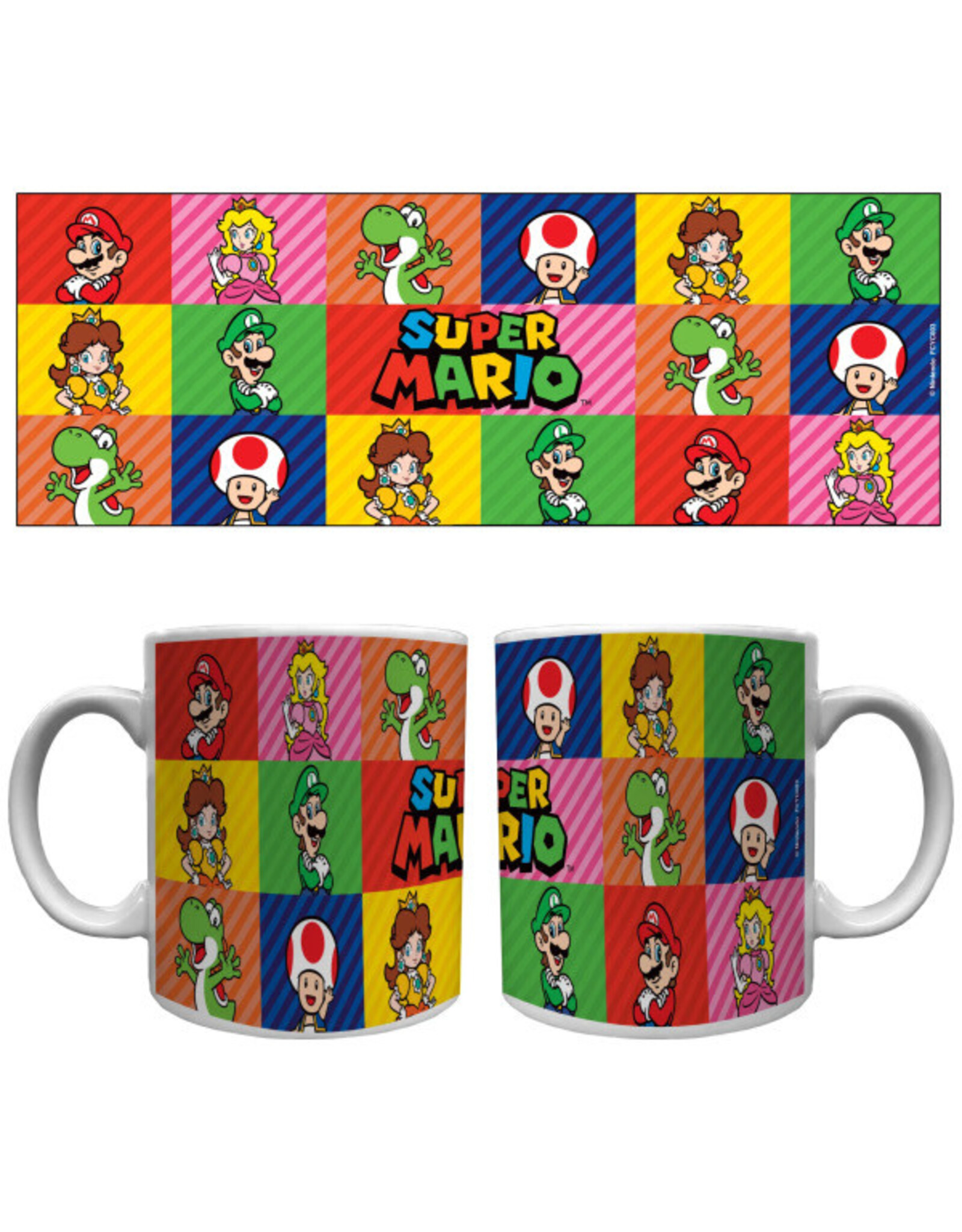 Pyramid America Super Mario Bros - 2D Friends Cermaic Mug 20 Oz