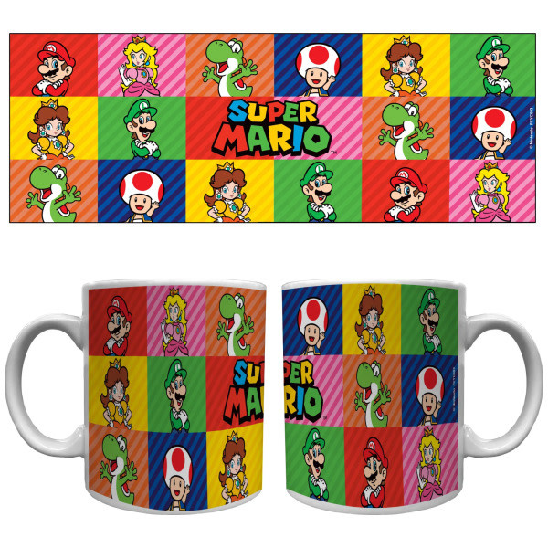 Pyramid America Super Mario Bros - 2D Friends Cermaic Mug 20 Oz