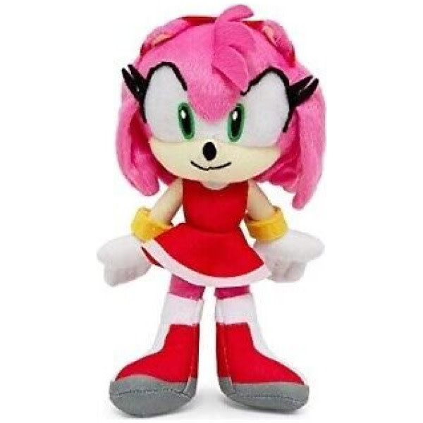 Jakks Sonic The Hedgehog - Amy 8" Plush With Zippered Pocket