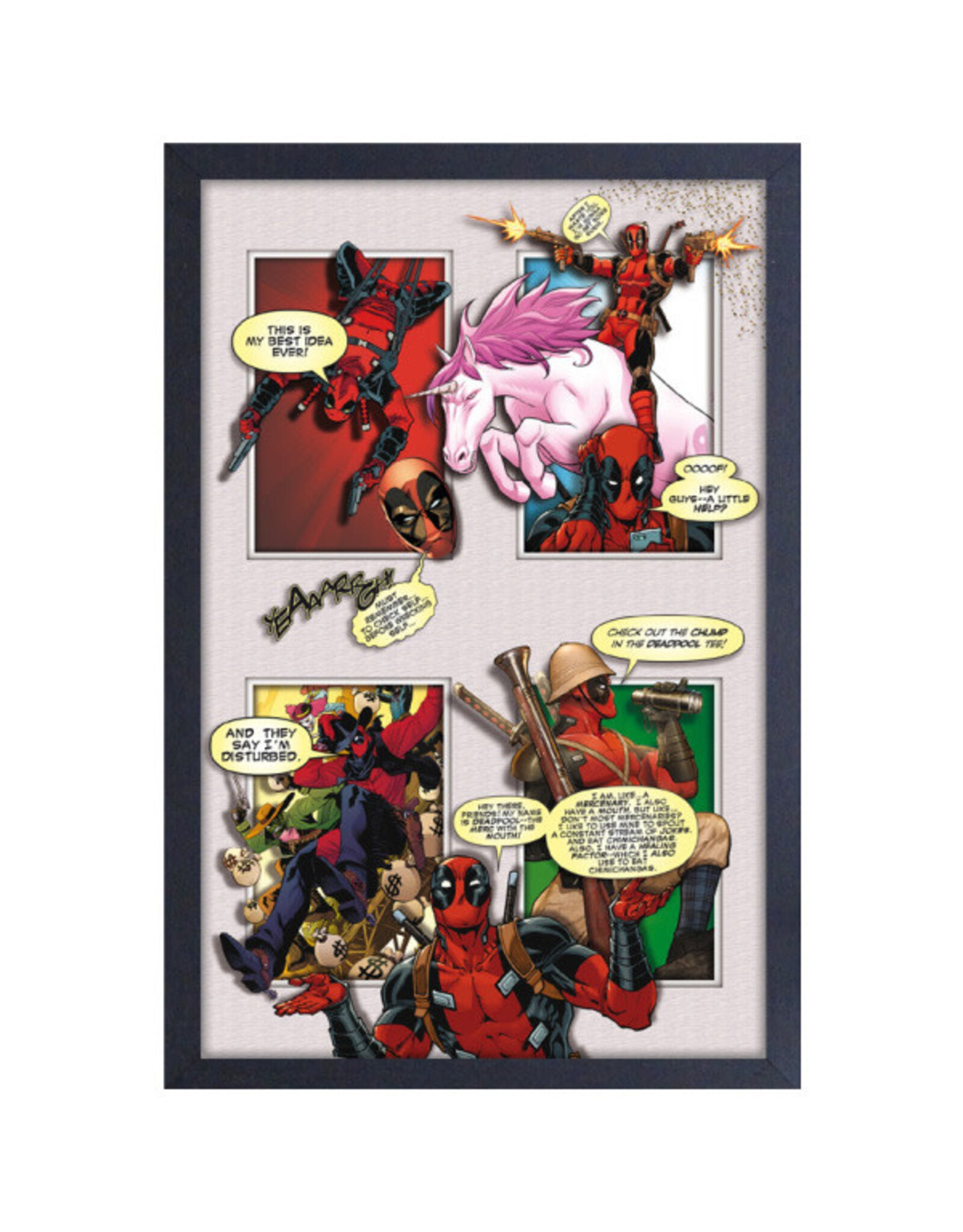Pyramid America Deadpool - Break the 4th Wall 11" x 17" Faux Matte Print