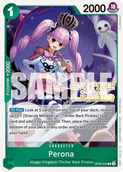 Perona (Judge Pack Vol. 5) (Promo) - OP09-034 (Foil, R)