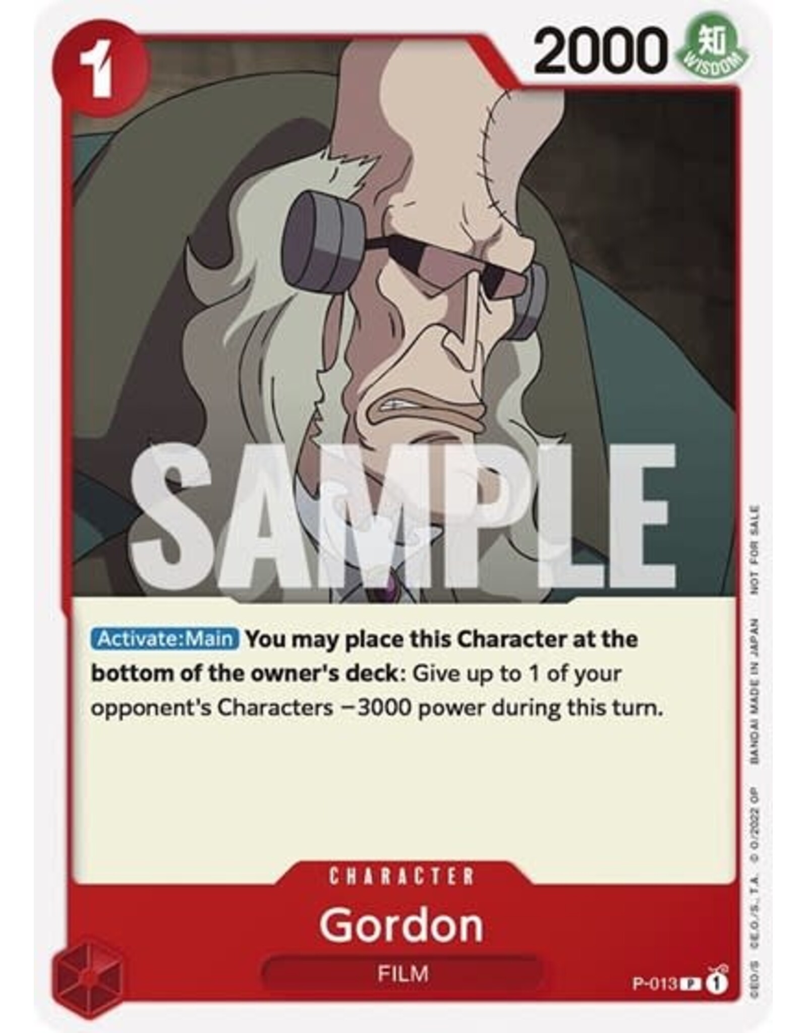 Gordon (One Piece Film Red) (Promo) - P-013 (Normal, PR)