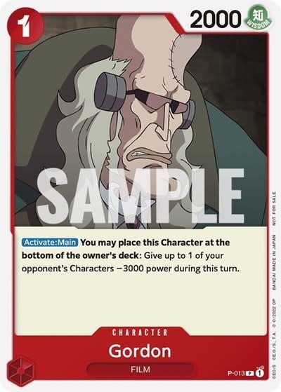 Gordon (One Piece Film Red) (Promo) - P-013 (Normal, PR)