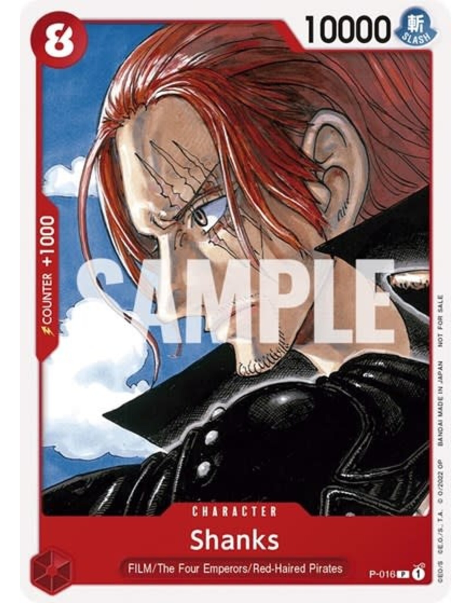 Shanks (One Piece Film Red) (Promo) - P-016 (Normal, PR)
