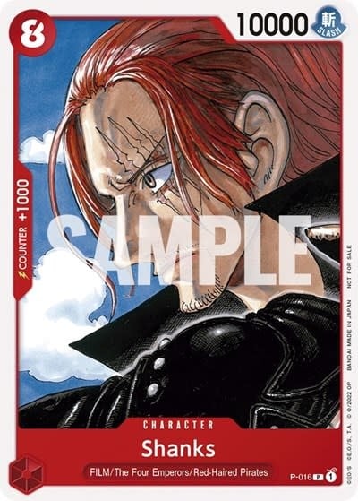 Shanks (One Piece Film Red) (Promo) - P-016 (Normal, PR)