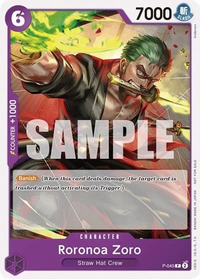 Roronoa Zoro (OP-06 Pre-Release Tournament) [Participant] (Pre-Release Event) (Promo) - P-045 (Normal, PR)