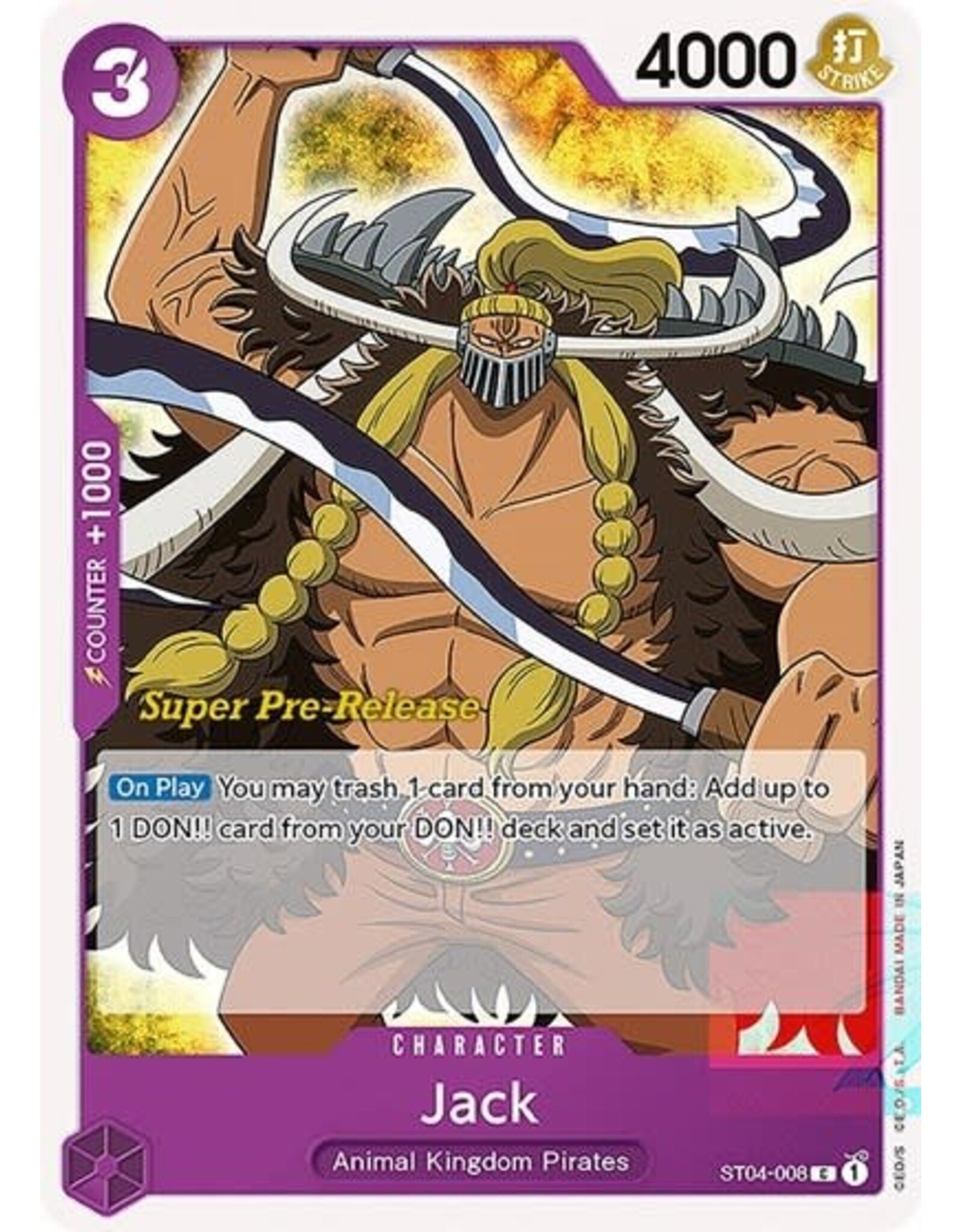 Jack (Pre-Release Event) - ST04-008 (Normal, C)