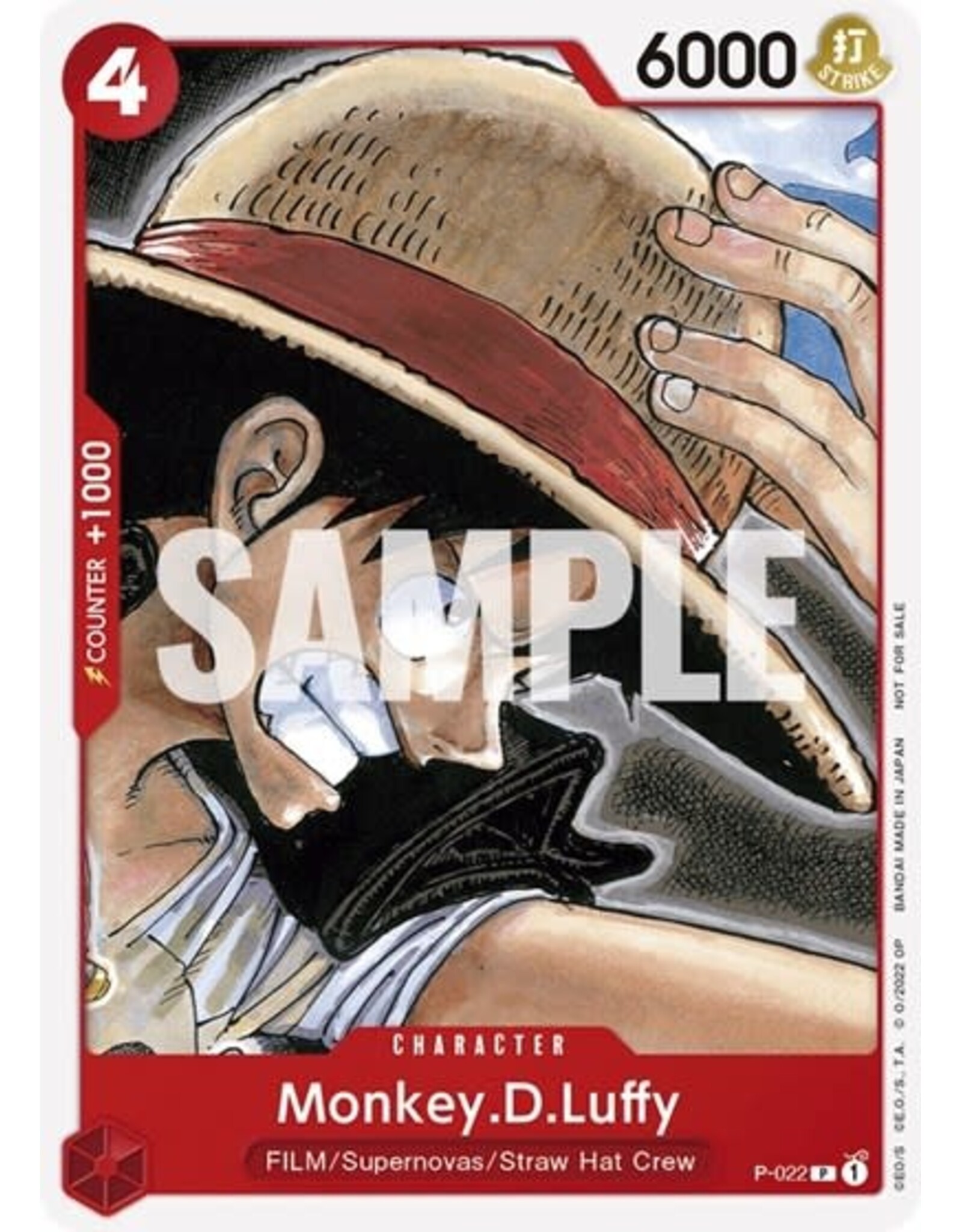 Monkey.D.Luffy (One Piece Film Red) - P-022 (Normal, PR)