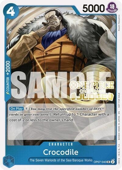 Crocodile (Judge Pack Vol. 6) (Promo) - OP07-040 (Foil, UC)