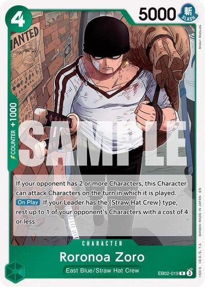 Roronoa Zoro - EB02-019 (Foil, R)