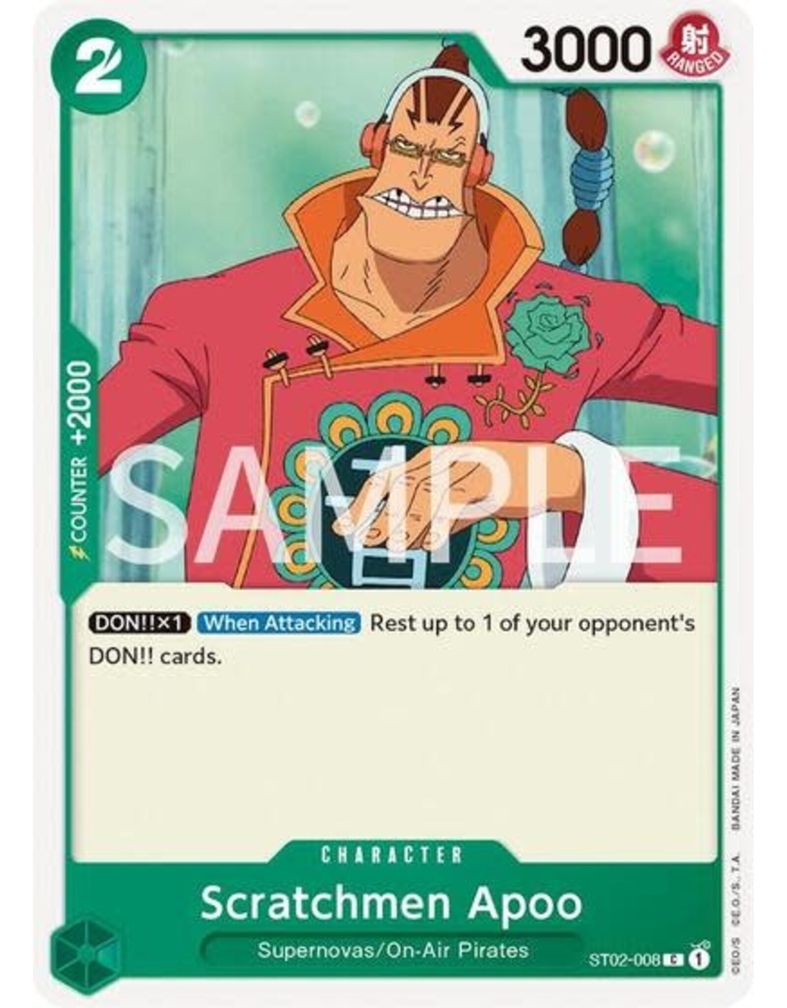 Scratchmen Apoo - ST02-008 (Normal, C) (OPRP)