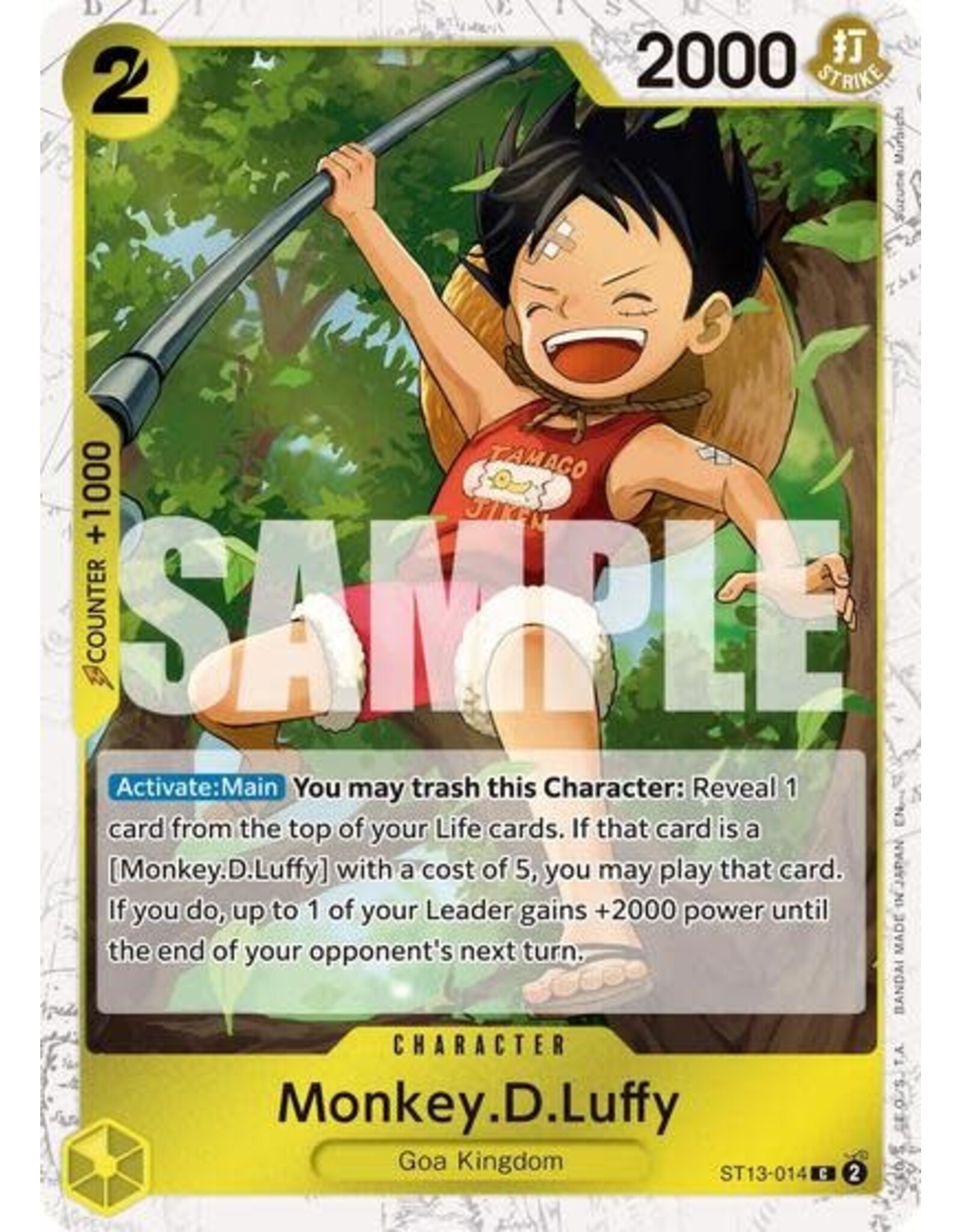Monkey.D.Luffy - ST13-014 (Pirate Foil) (Foil, C)