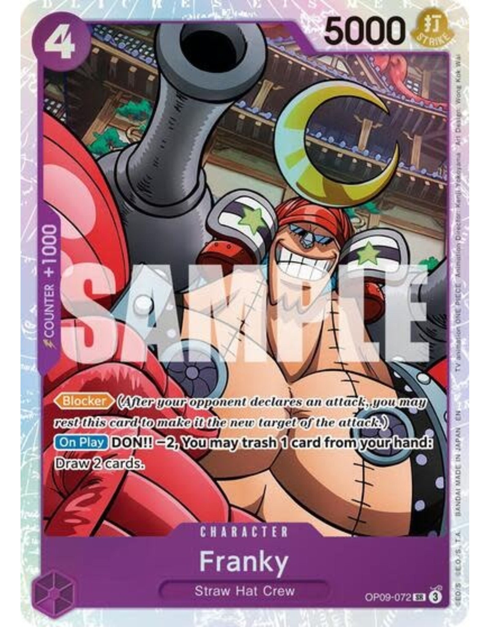 Franky - OP09-072 (Reprint) (Foil, SR)