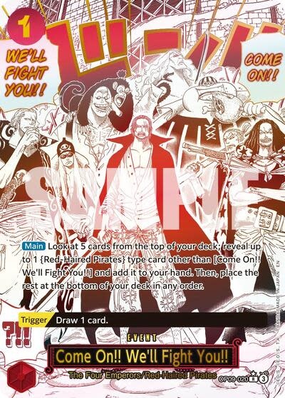 Come On!! We'll Fight You!! (Alternate Art) - OP09-020 (Foil, R)