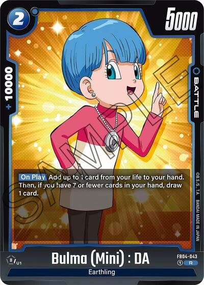 Bulma (Mini) : DA - FB04-043 (Holofoil, Rare)