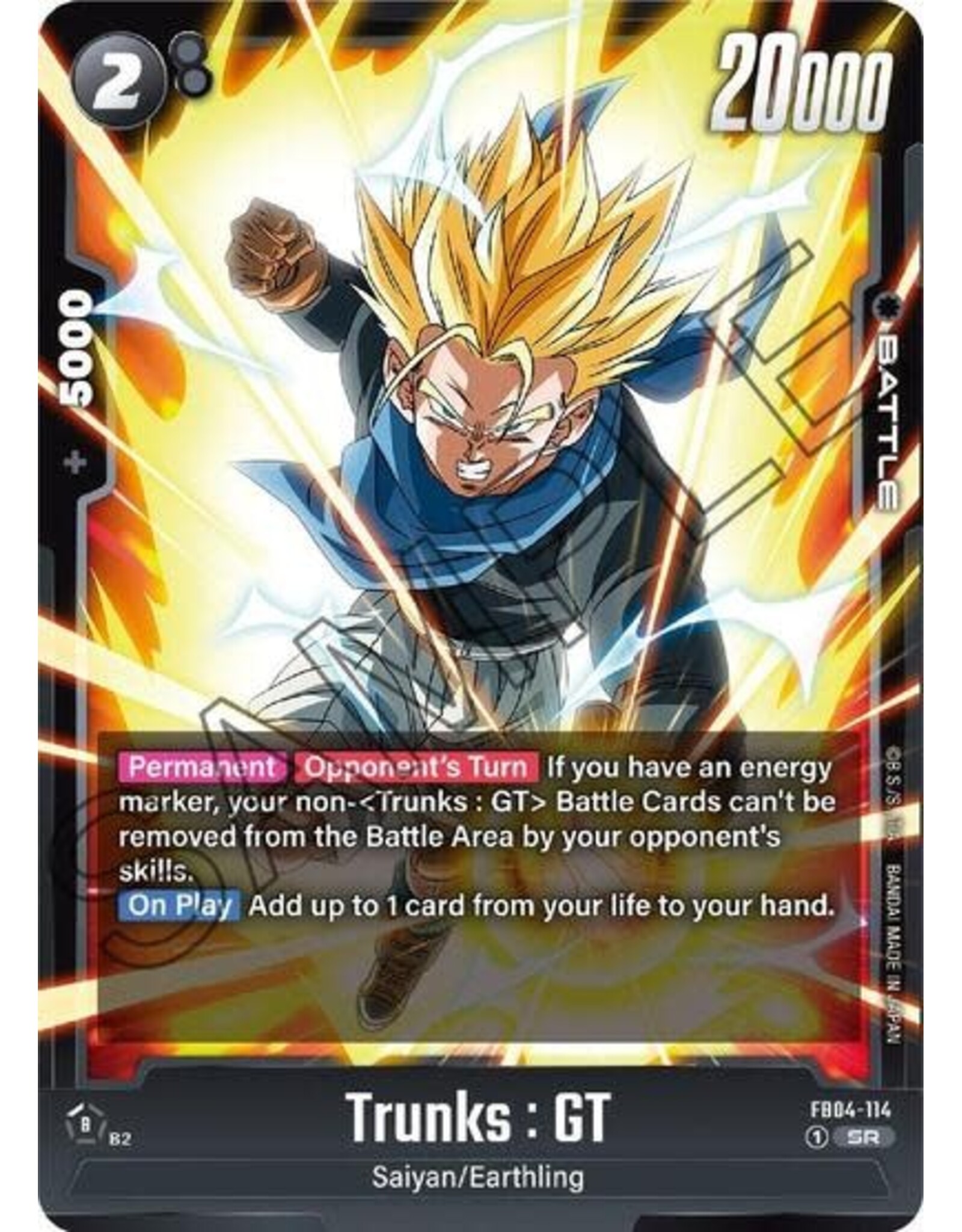 Trunks : GT - FB04-114 (Holofoil, Super Rare)