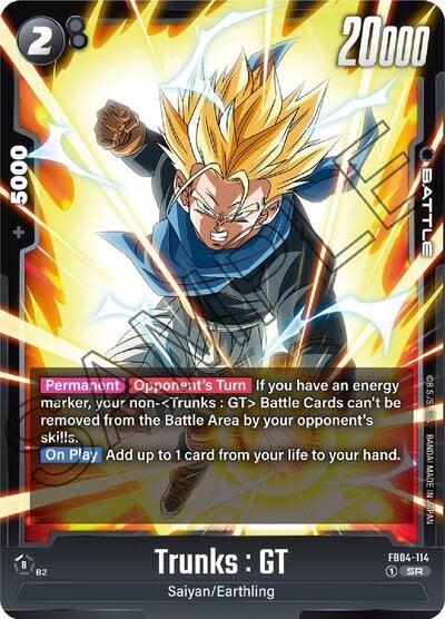 Trunks : GT - FB04-114 (Holofoil, Super Rare)