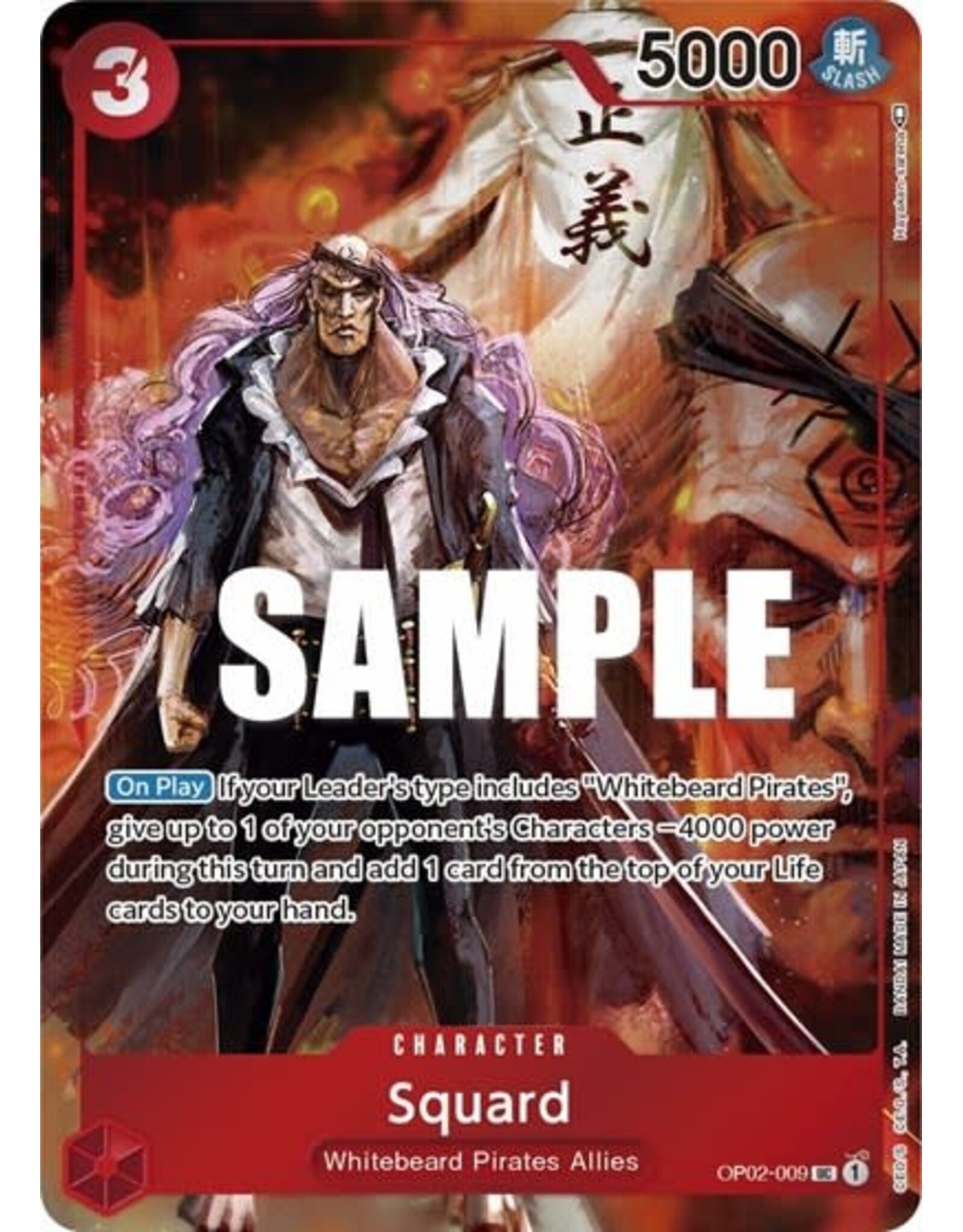 Squard (Box Topper) - OP02-009 (Foil, UC)