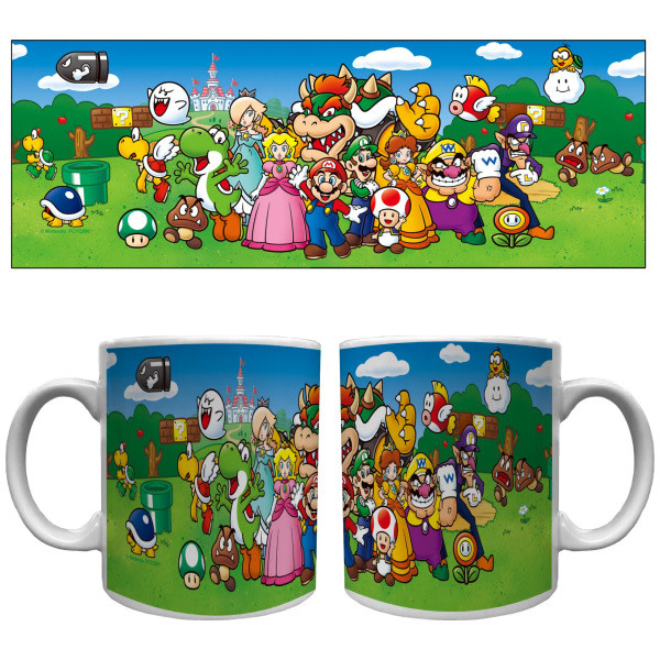 Pyramid America Super Mario Bros -  Character Group Animated - 20 Oz Ceramic Mug