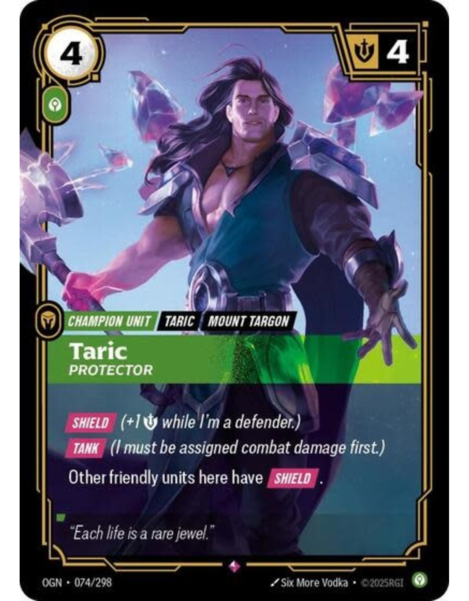 Taric - Protector - 074/298 (Foil, Rare)
