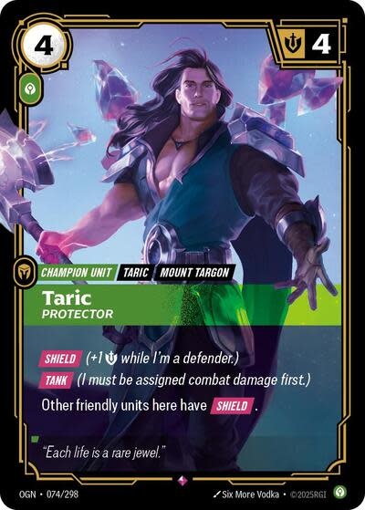 Taric - Protector - 074/298 (Foil, Rare)