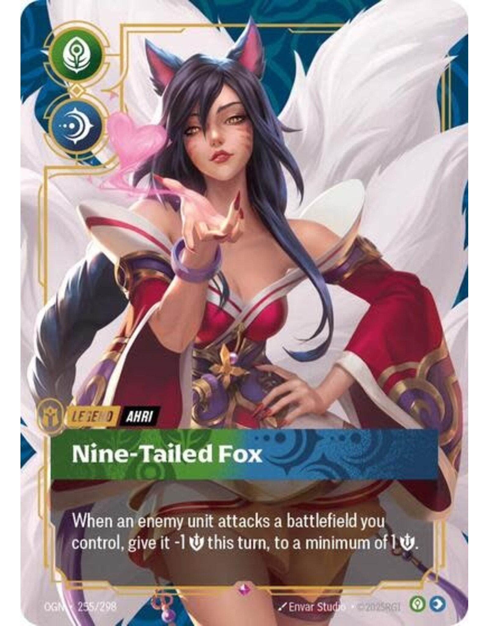 Ahri - Nine-Tailed Fox - 255/298 (Foil, Rare)