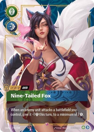Ahri - Nine-Tailed Fox - 255/298 (Foil, Rare)