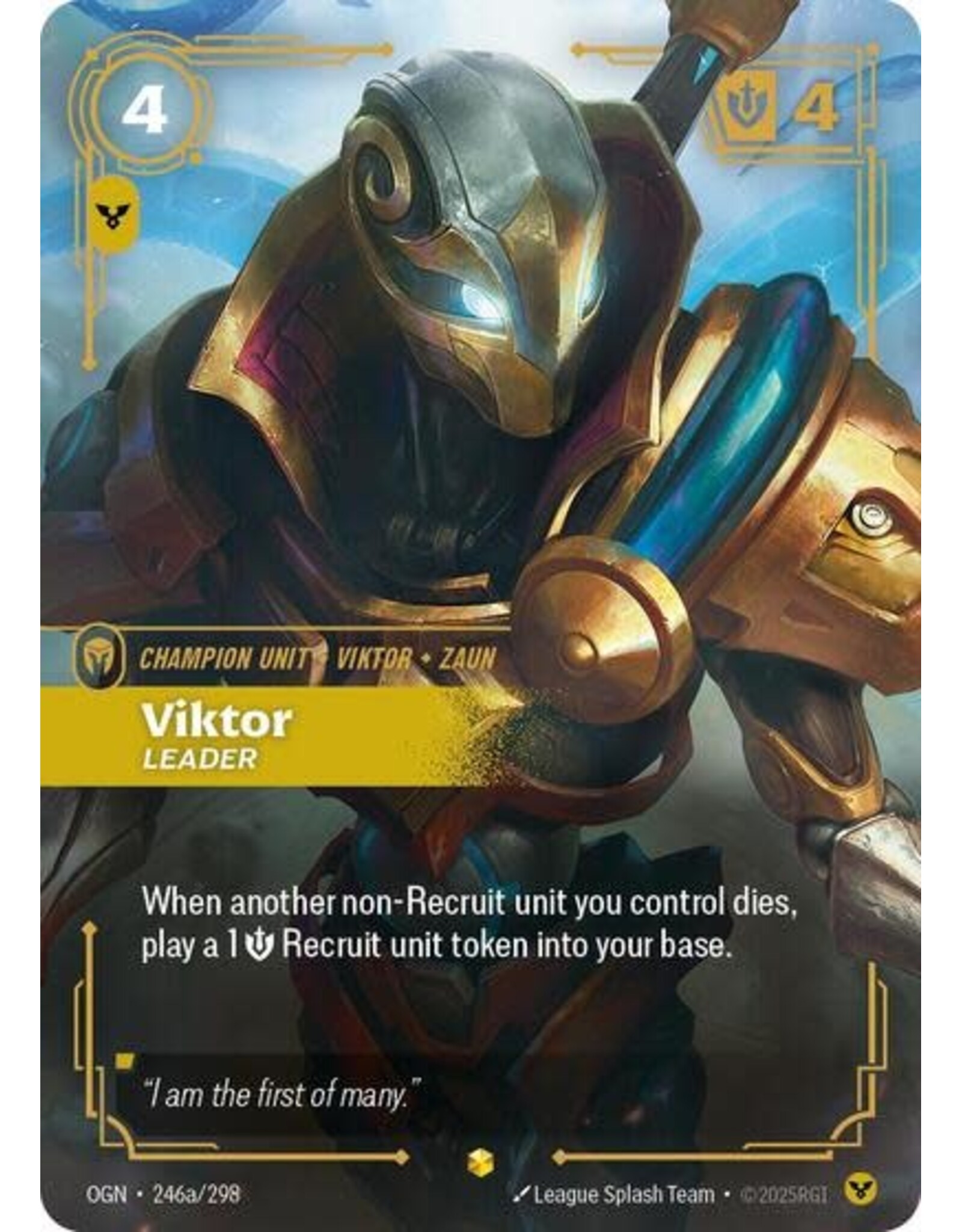 Viktor - Leader (Alternate Art) - 246a/298 (Foil, Showcase)