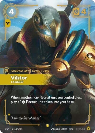 Viktor - Leader (Alternate Art) - 246a/298 (Foil, Showcase)