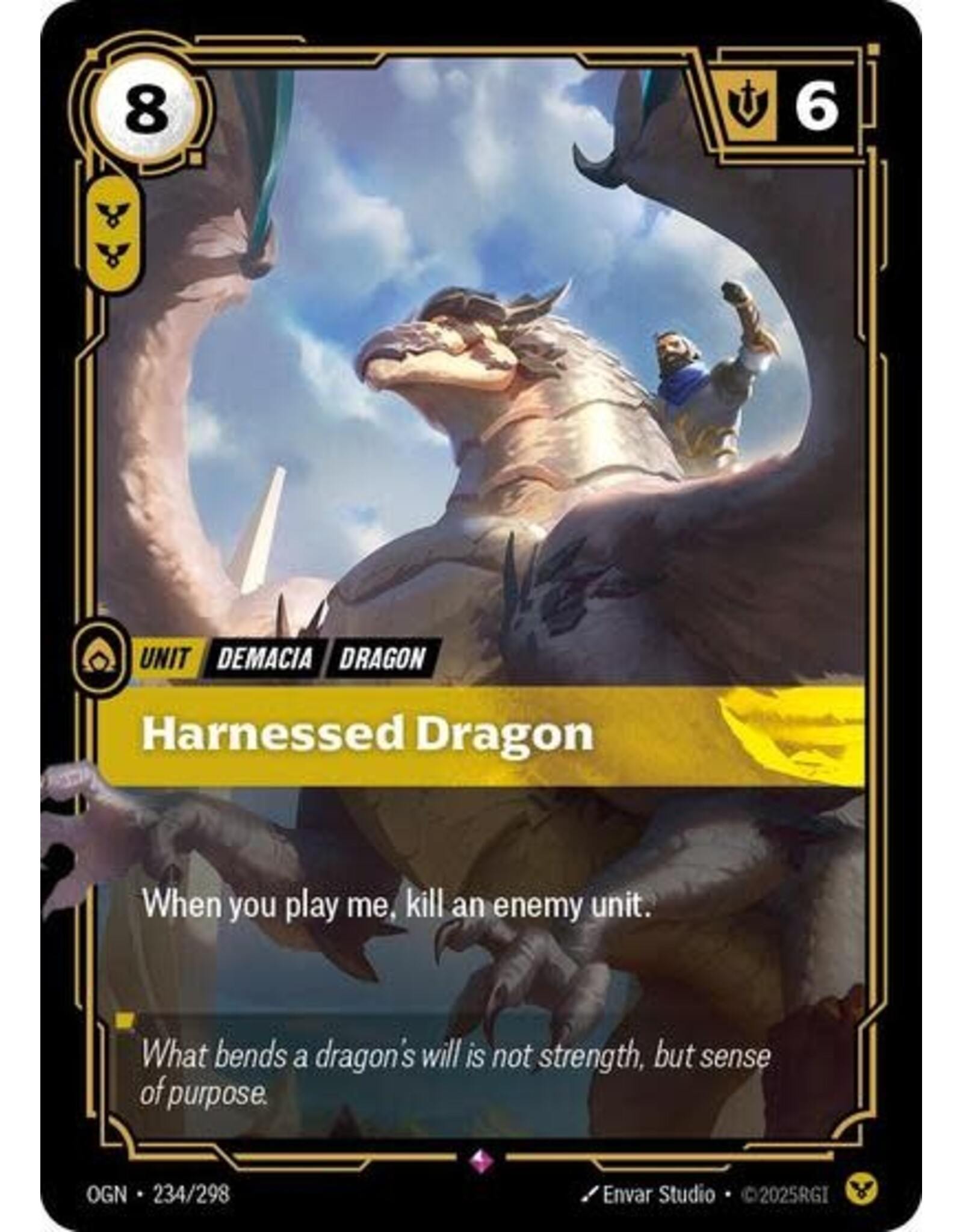 Harnessed Dragon - 234/298 (Foil, Rare)