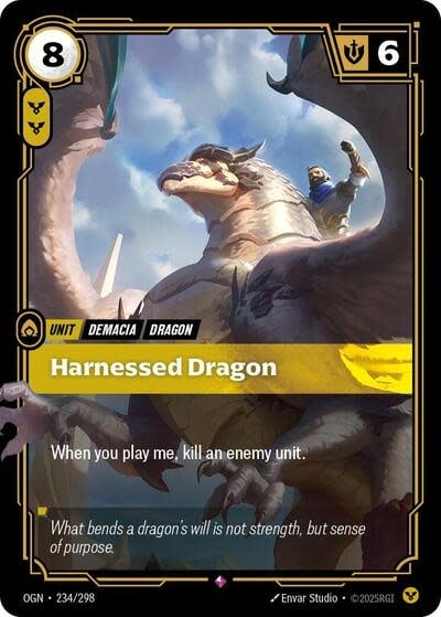 Harnessed Dragon - 234/298 (Foil, Rare)