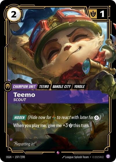 Teemo - Scout - 197/298 (Foil, Rare)