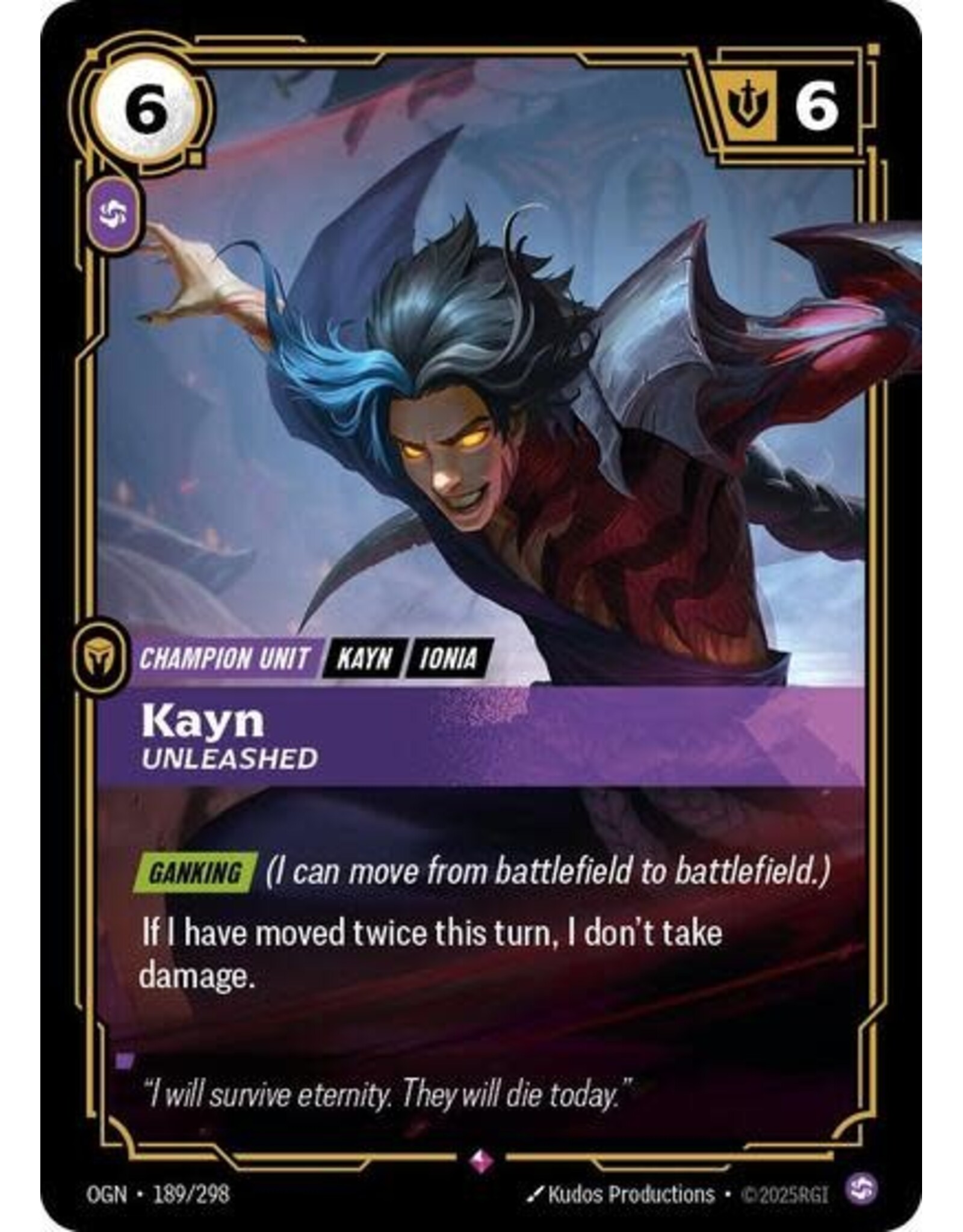 Kayn - Unleashed - 189/298 (Foil, Rare)